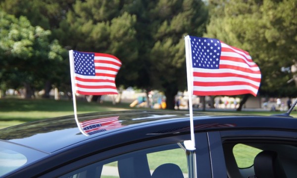 USA (United States) Car Flag